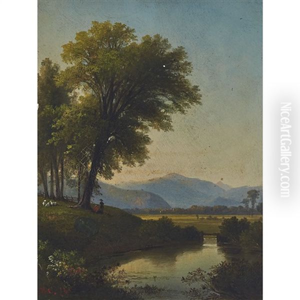 Landscape (new Hampshire) Oil Painting by Benjamin Champney