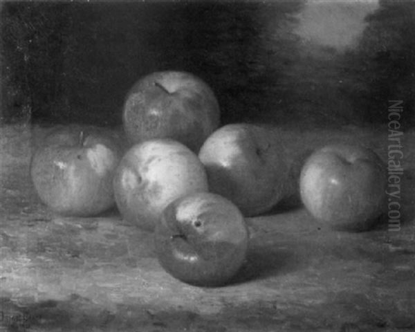 Still Life With Apples A Plein Air Oil Painting by Bryant Chapin