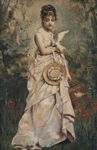 Companions Oil Painting by Charles Joshua Chaplin