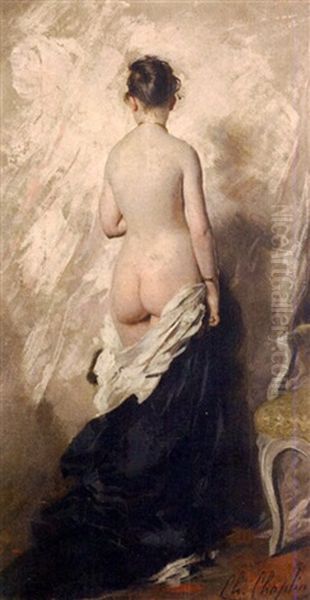 Femme Nue, Vue De Dos Oil Painting by Charles Joshua Chaplin