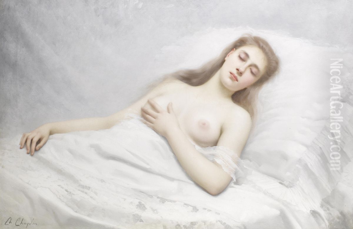 Reverie Oil Painting by Charles Joshua Chaplin