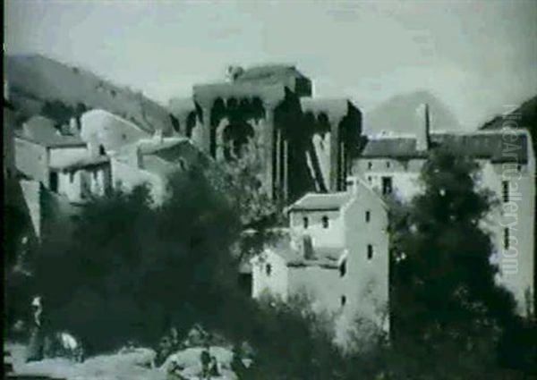 Ville Du Sud De La France Oil Painting by Charles Joshua Chaplin