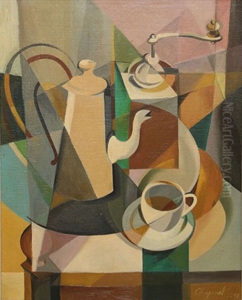 Nature Morte Oil Painting by Youla, Jules Chapoval