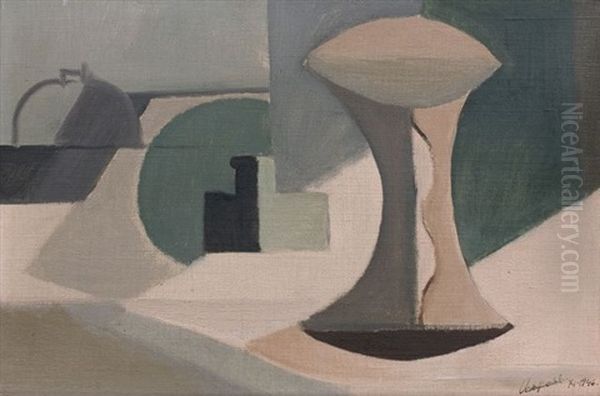 Composition - 1946 Oil Painting by Youla, Jules Chapoval
