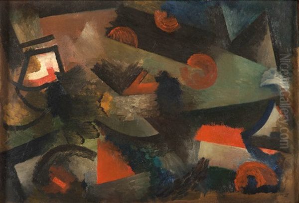 Composition Abstraite Oil Painting by Youla, Jules Chapoval