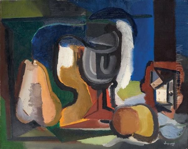 Nature Morte Oil Painting by Youla, Jules Chapoval