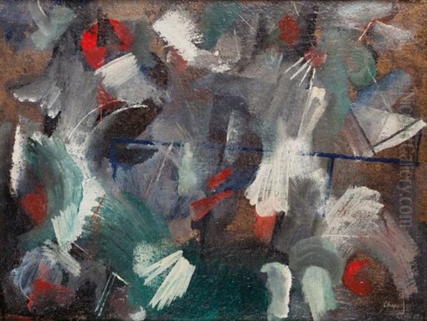 Composition 28 Iii Oil Painting by Youla, Jules Chapoval