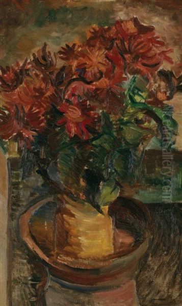 Bouquet De Fleurs Oil Painting by Youla, Jules Chapoval