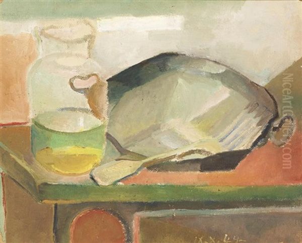 Nature Morte Oil Painting by Youla, Jules Chapoval