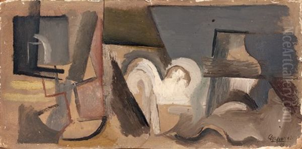 Composition Oil Painting by Youla, Jules Chapoval