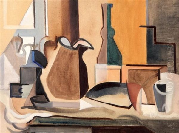 Nature Morte Au Pichet Oil Painting by Youla, Jules Chapoval