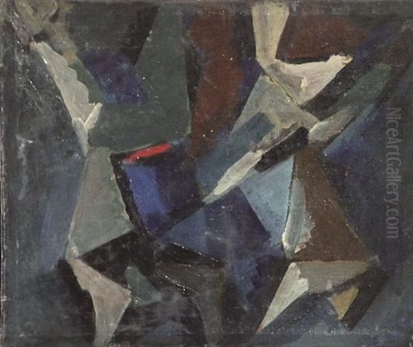 Composition Abstraite Oil Painting by Youla, Jules Chapoval