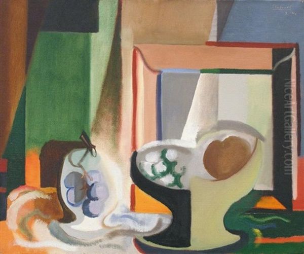 Compotier Oil Painting by Youla, Jules Chapoval