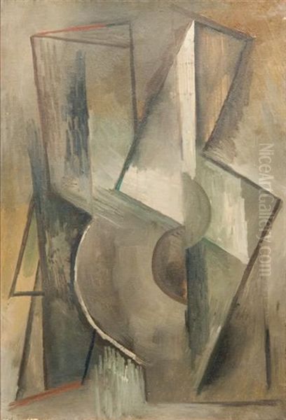 Composition Abstraite Oil Painting by Youla, Jules Chapoval