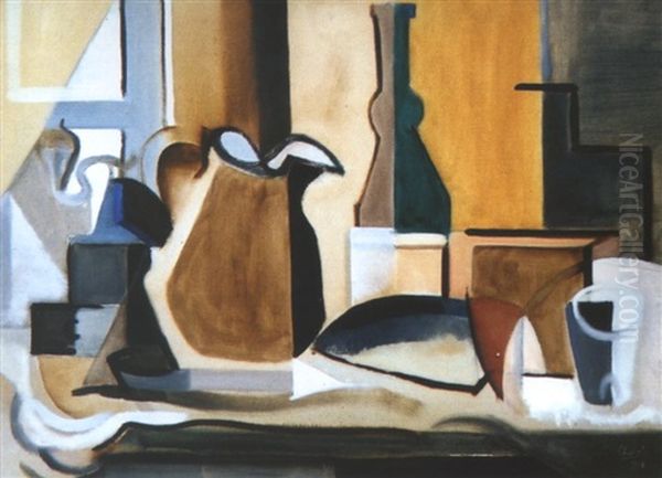 Nature Morte Oil Painting by Youla, Jules Chapoval