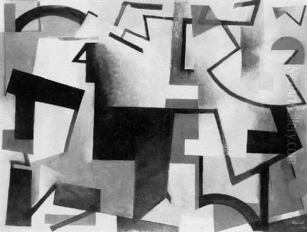 Composition Oil Painting by Youla, Jules Chapoval