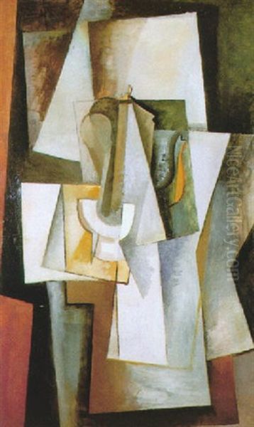 La Cafetiere Oil Painting by Youla, Jules Chapoval