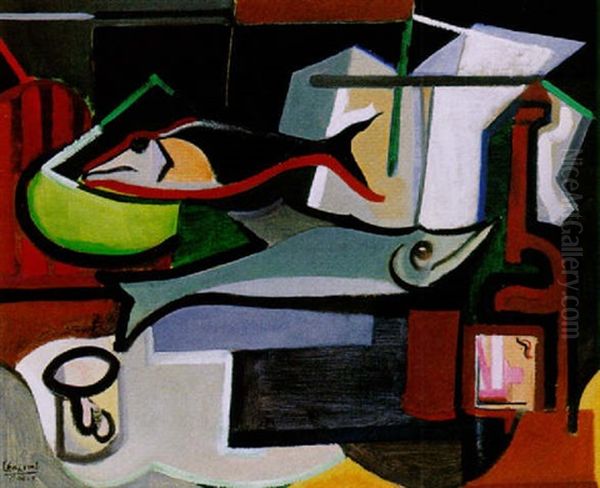 Still Life Oil Painting by Youla, Jules Chapoval