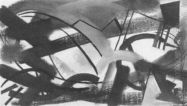 Composition Oil Painting by Youla, Jules Chapoval