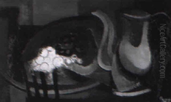 Nature Morte A La Cafetiere Oil Painting by Youla, Jules Chapoval