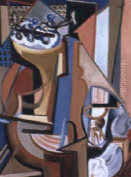 Composition Au Compotier Oil Painting by Youla, Jules Chapoval