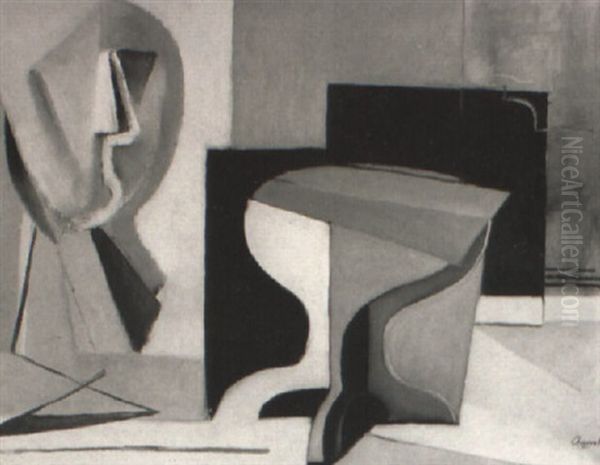 Nature Morte Oil Painting by Youla, Jules Chapoval