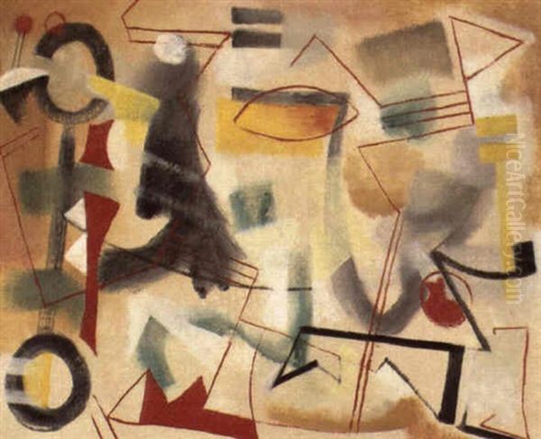 Composition Oil Painting by Youla, Jules Chapoval