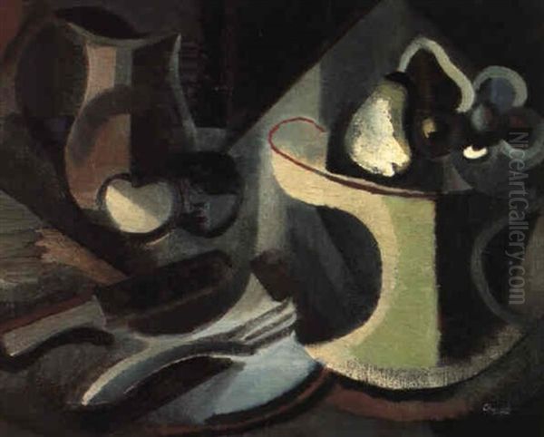 Nature Morte Au Compotier Oil Painting by Youla, Jules Chapoval