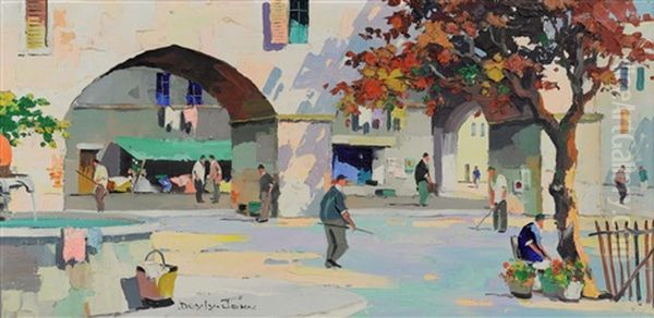 Mougins, Near Cannes Oil Painting by Robert Charles