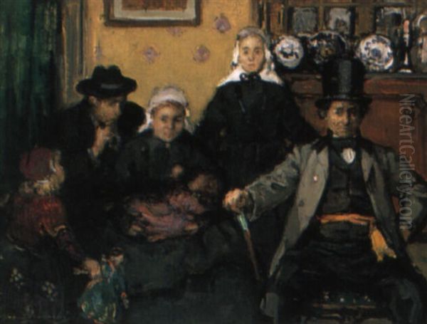 Le Bourgmestre Oil Painting by Frantz Charlet