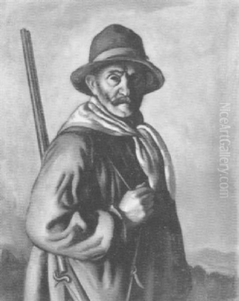 Braconnier Oil Painting by Louis Charlot