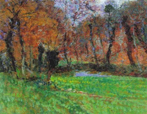 Chataignier En Automne Oil Painting by Victor Charreton