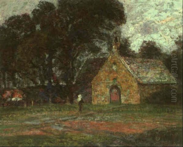 Paysage: Environs De Ploumanach Oil Painting by Victor Charreton