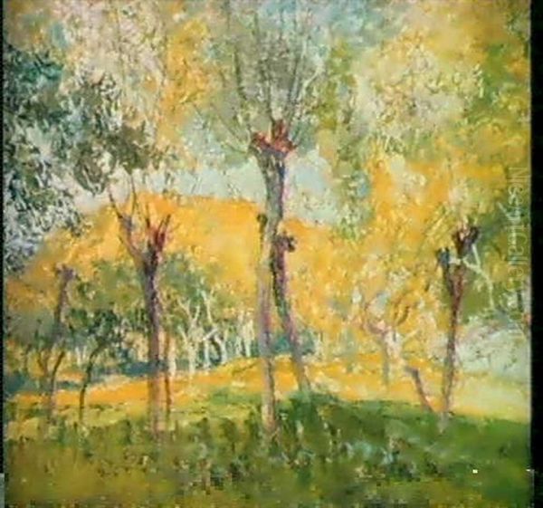 Baumlandschaft Oil Painting by Victor Charreton