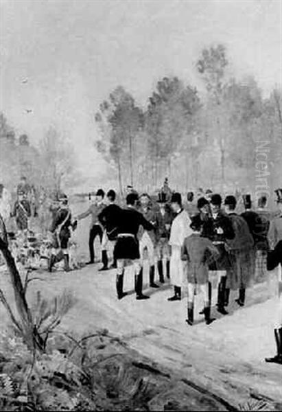 Le Rendez-vous Oil Painting by Henri Georges Jacques Chartier