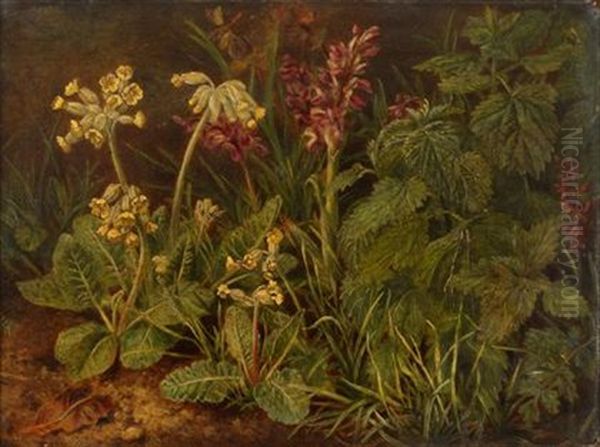 Laurestinus Oil Painting by Marian Emma Chase