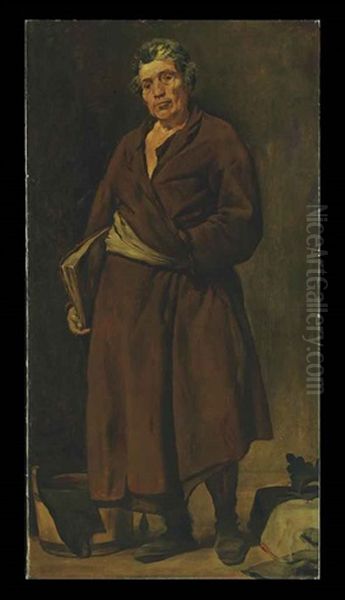 Aesop (after Velazquez) Oil Painting by William Merritt Chase