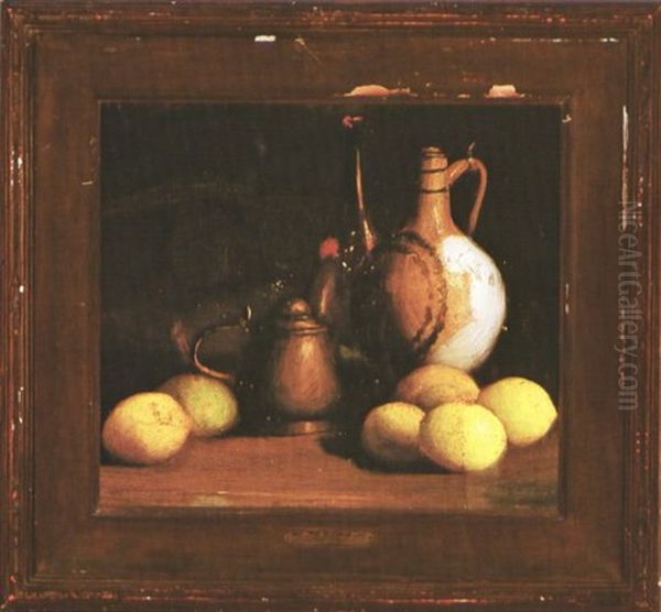 Still Life, Lemons Oil Painting by William Merritt Chase