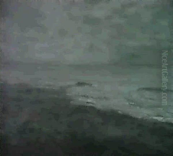 Beach At Sunrise Oil Painting by William Merritt Chase