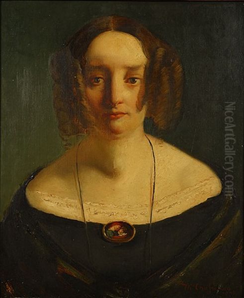 Portret Van Een Vrouw Oil Painting by Theodore Chasseriau
