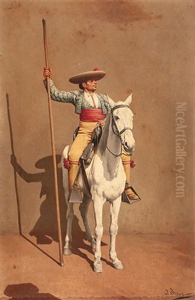 Picador Oil Painting by Jose Chavez Ortiz