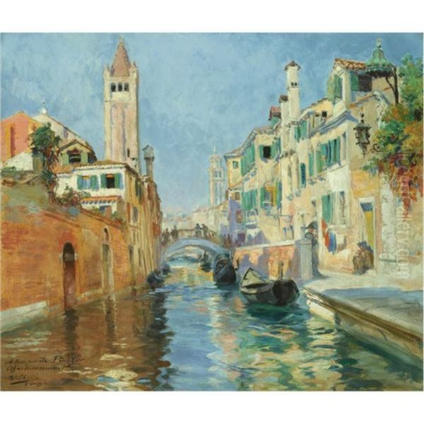 Venecia (venice) Oil Painting by Ulpiano Checa y Sanz