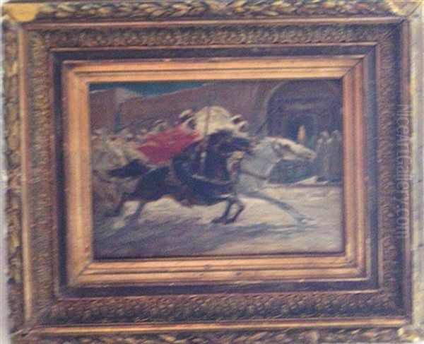 Fantasia Oil Painting by Ulpiano Checa y Sanz