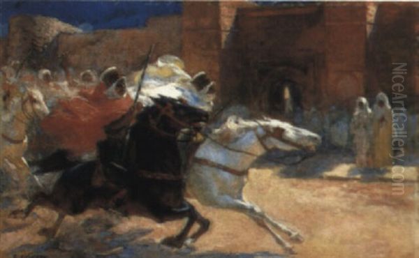 Fantasia Oil Painting by Ulpiano Checa y Sanz