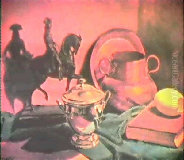 Naturaleza Muerta Oil Painting by Ulpiano Checa y Sanz