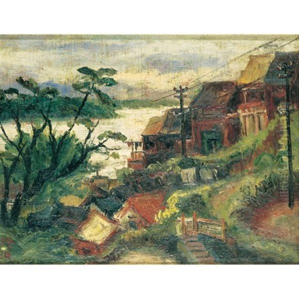 Tamshui Oil Painting by Chen Cheng-Po