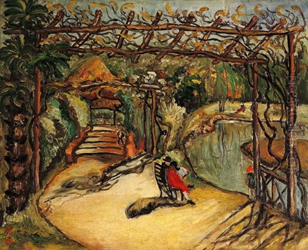 French Park, Shanghai Oil Painting by Chen Cheng-Po