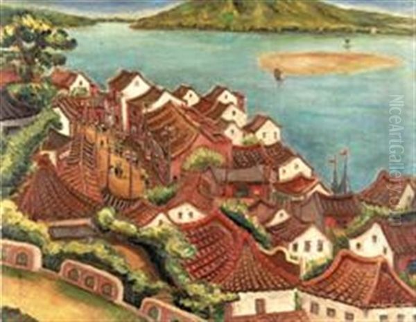 Danshui Oil Painting by Chen Cheng-Po