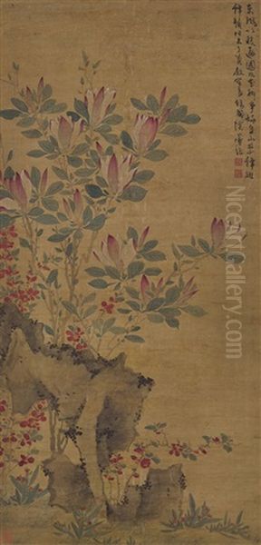 Magnolias Oil Painting by Chen Chun