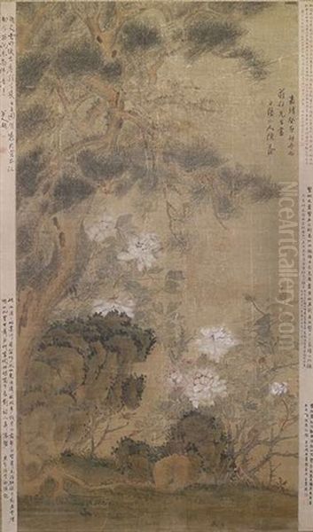 Kiefer Und Weise Paonien Oil Painting by Chen Chun